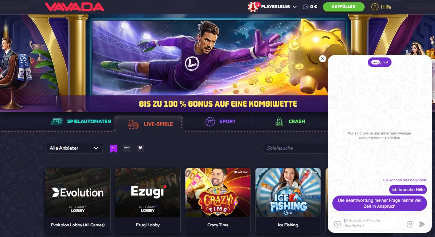 Vavada Casino Österreich — Kundendienst und Kontaktmöglichkeiten